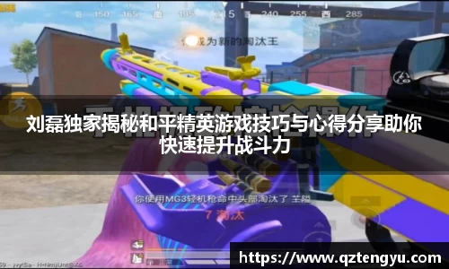 刘磊独家揭秘和平精英游戏技巧与心得分享助你快速提升战斗力
